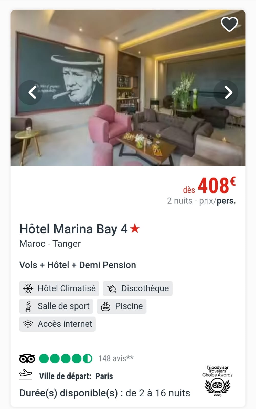 HOTEL MARINA BAY TANGER